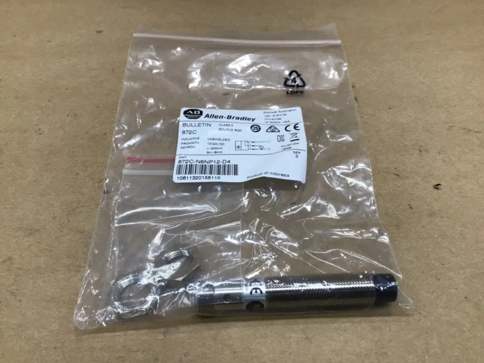 

Allen Bradley Proximity Inductive Sensor 872C-N8NP12-D4 new and original shipping in same day