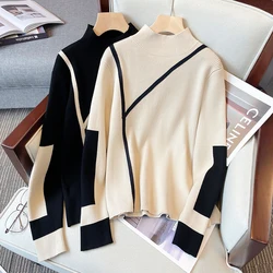 Turtleneck Sweater Women Winter Clothes 2022 Merino Kintting Cotton Cashmere Sweater Women Pullover Fall Female Pull Femme