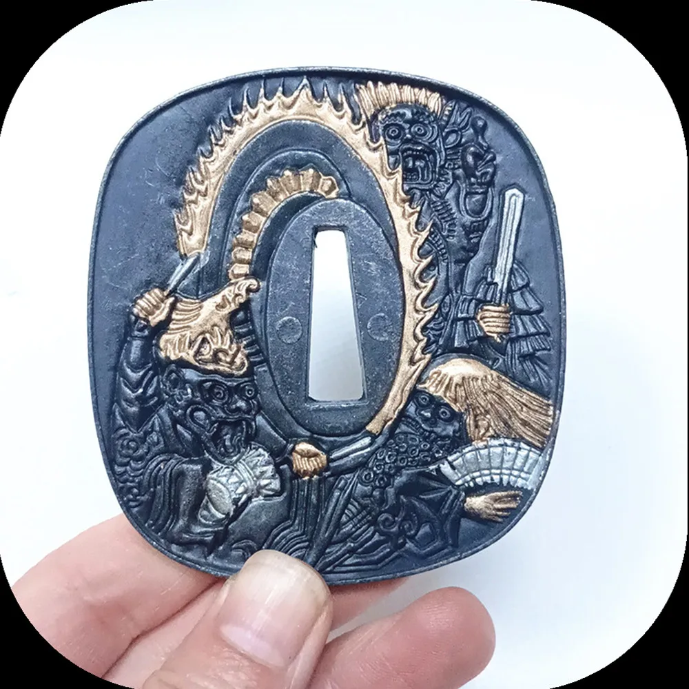 Wonderful Alloy Tsuba Guard Fittings For Jappanese Sword Samurai Katana HandGuard Part