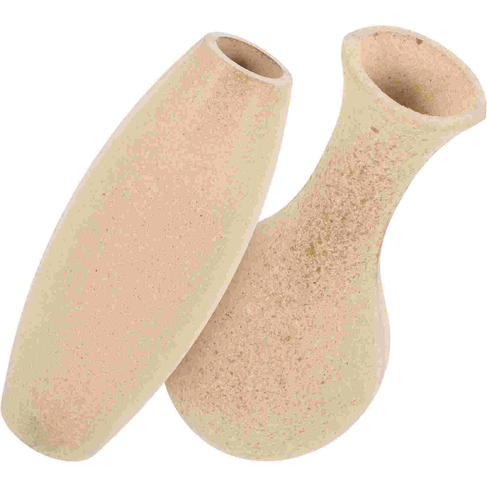 

2 Pcs Wooden Vase Creative Flower Bottle Vintage Retro Style Desk Holder Vases for Decor DIY