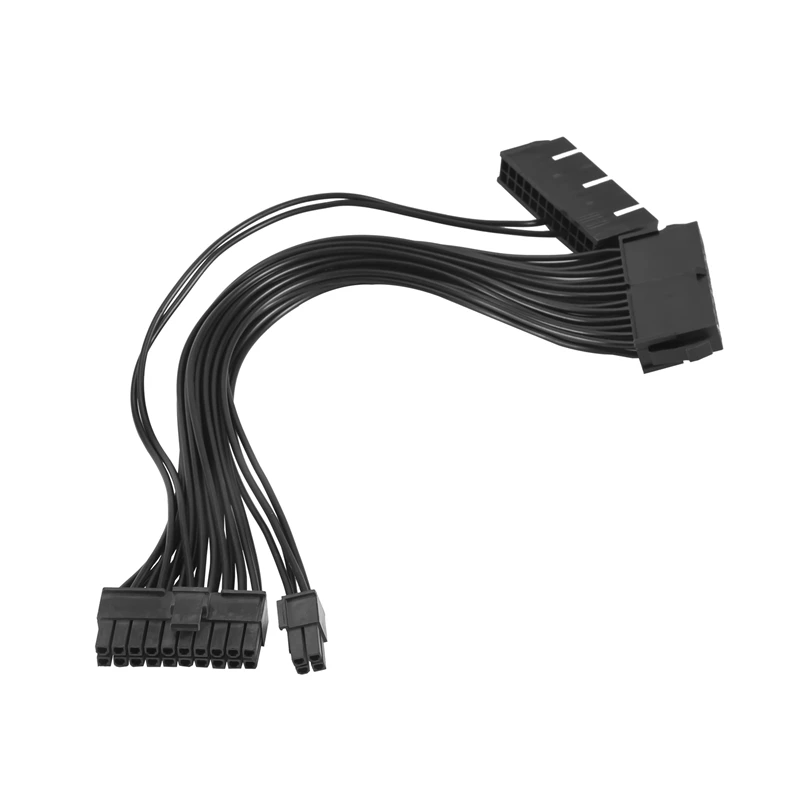 Dual Start Power Cord Dual Power Start Cord 30Cm Motherboard 24Pin Synchronous Power Cord 18AWG