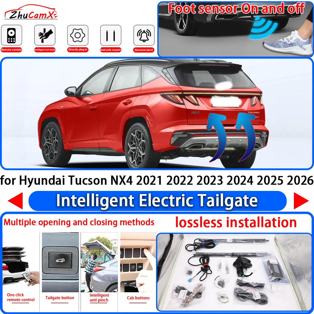 

ZhuCamX for Hyundai Tucson NX4 2021 2022 2023 2024 2025 2026 Power Liftgate Trunk Electric Suction Tailgate Tail Gate Lift Strut