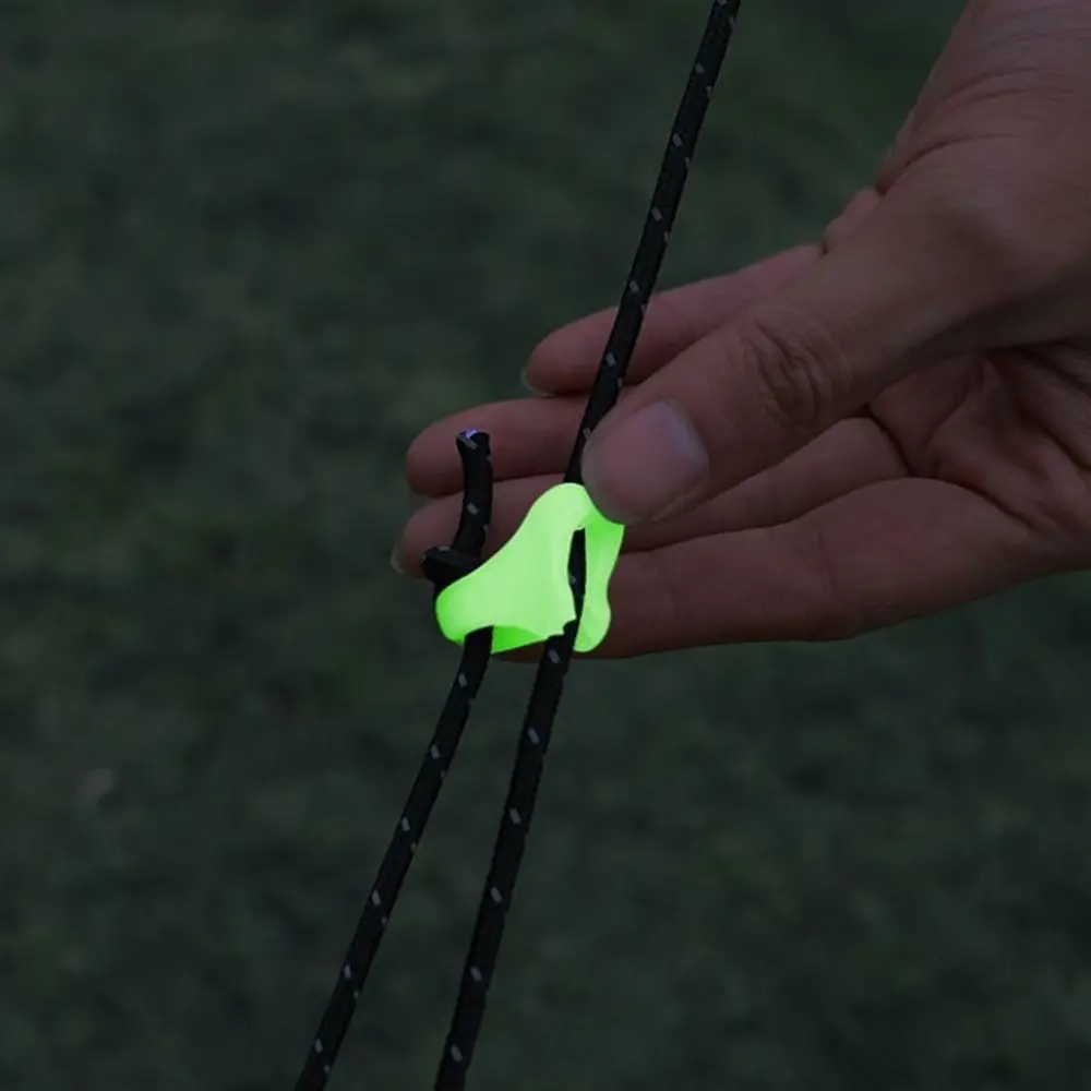 4mm/6mm Outdoor Tent Guyline Ropes with Adjuster Tensioner 4M Length Reflective Camping Guy Lines Camping Accessories