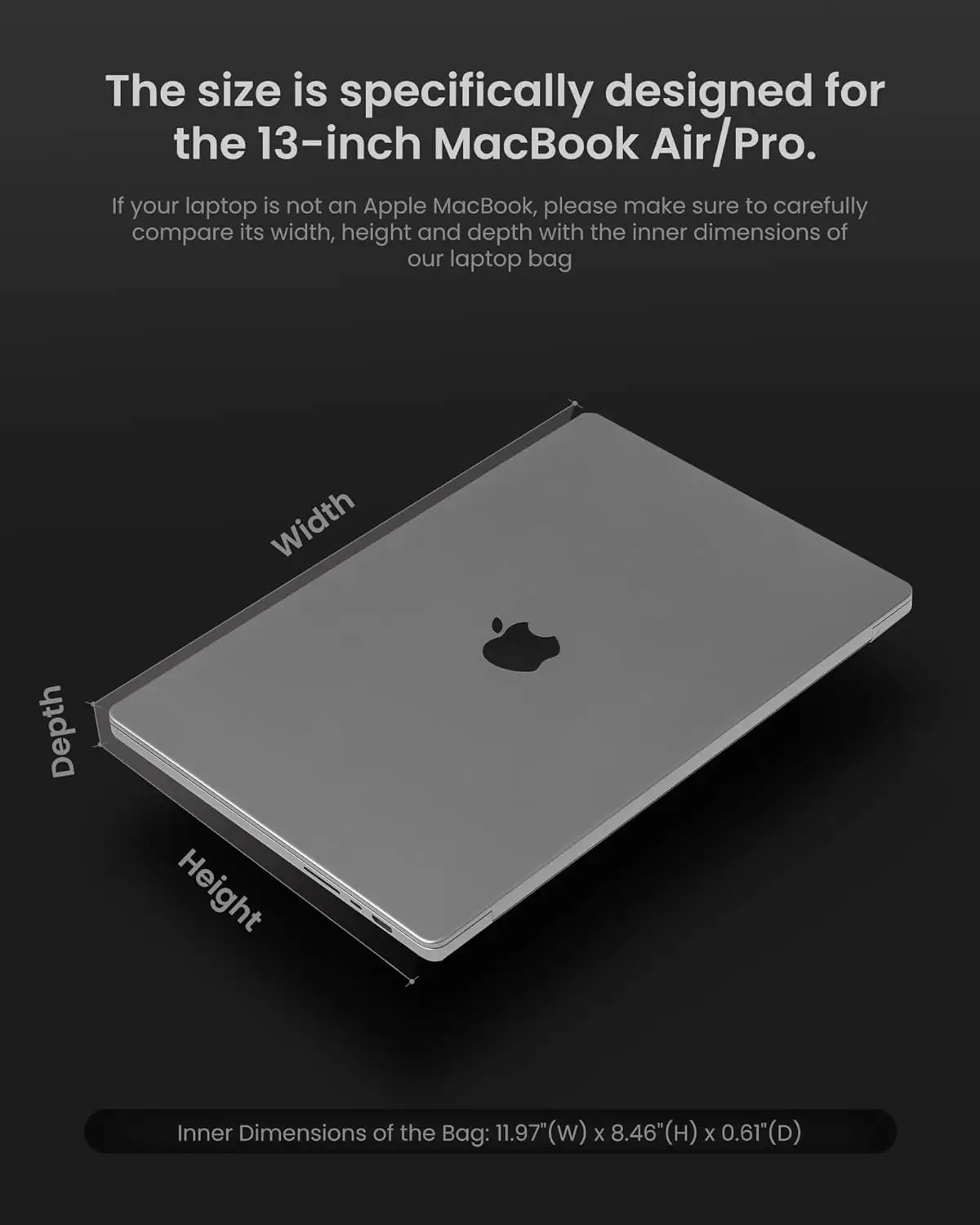 

Тонкий чехол для ноутбука 13 дюймов для новых MacBook Air M5 A3449 2026, M4 A3240, M3 A3113, M2 A2681, M1 A2337, водонепроницаемый чехол для ноутбука