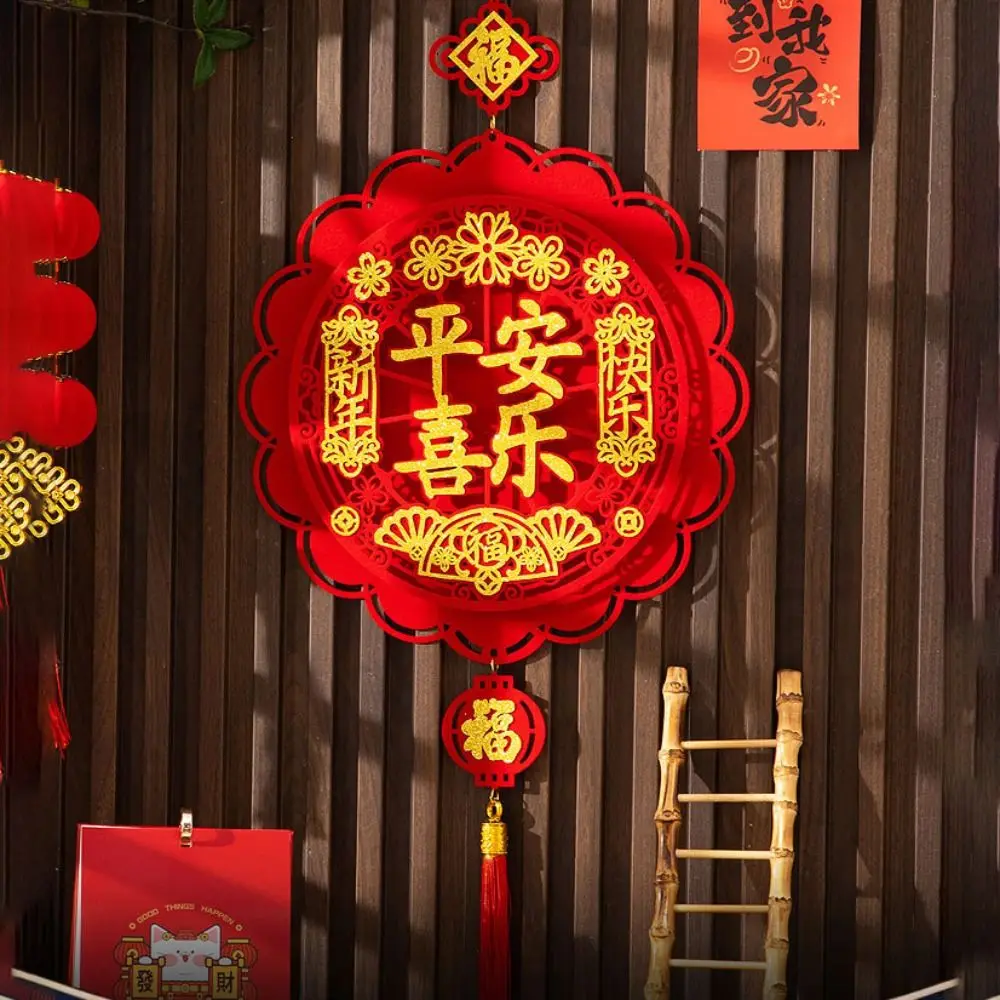 Ciondolo tradizionale per Capodanno, creativo, squisito personaggio fortunato, adesivi per porta con nappa, riutilizzabile, per appendere la porta del festival di primavera