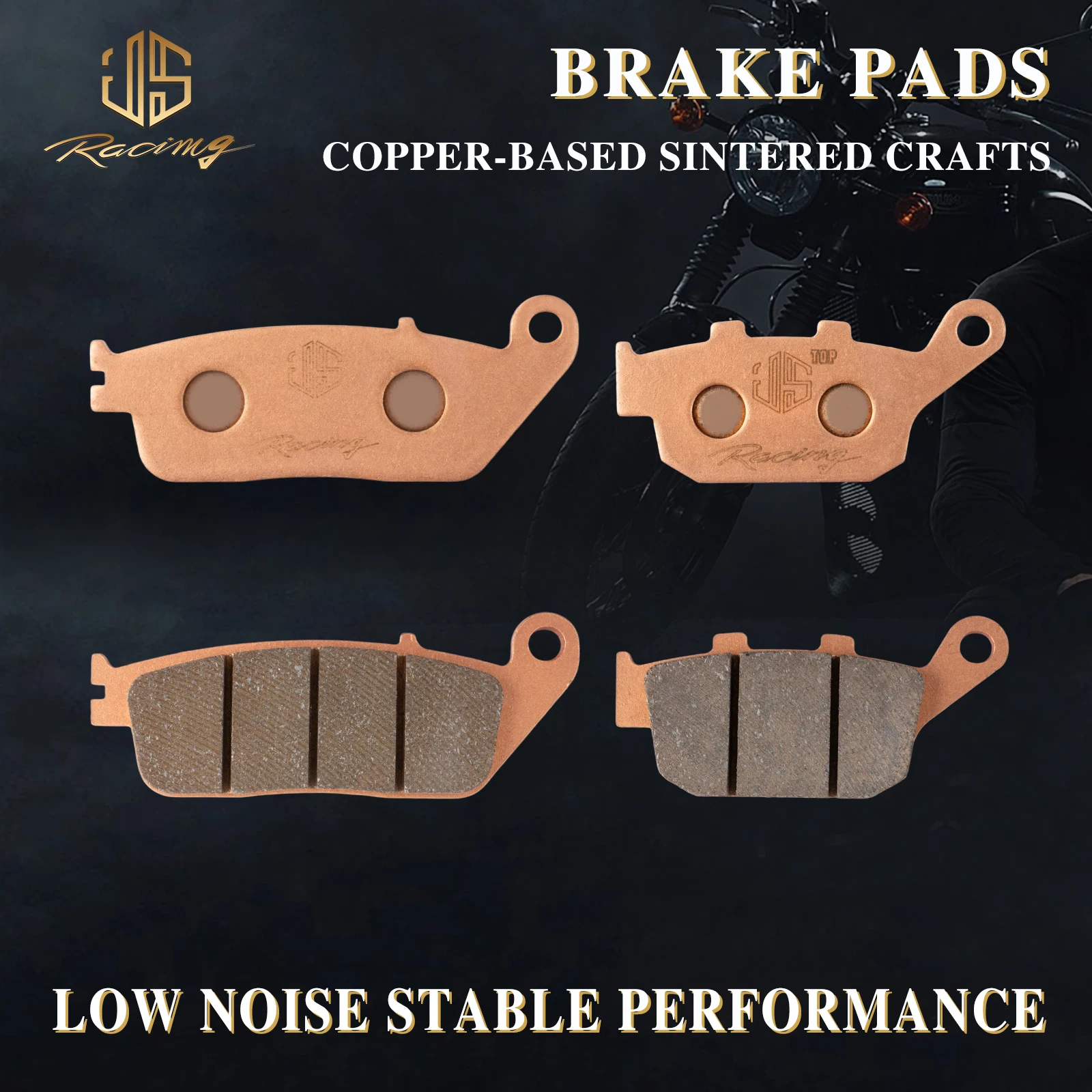 

JSRAOIMG Motorcycle Accessories Sintered Front Rear Brake Pads For Zontes 310V 310X 310T 310R 150D 150M 250S ZT310V ZT310X