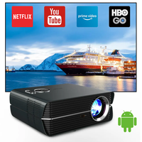 CAIWEI A10AB 1920*1080P Full HD Projector 4K Android for Home Cinema Movie WiFi Bluetooth Smart TV Outdoor Video Beam Projectors