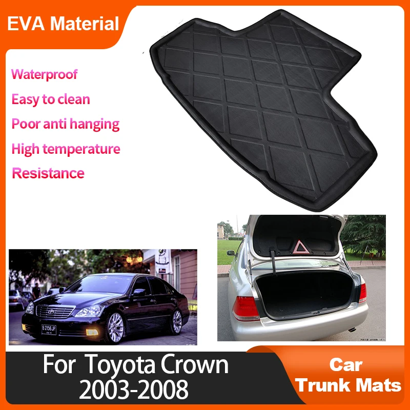 

Trunk Mat For Toyota Crown 2003 2004 2005 2006 2007 2008 EVA Car Rear Trunk Mat Waterproof Anti-dirty Floor Mats car Accessories