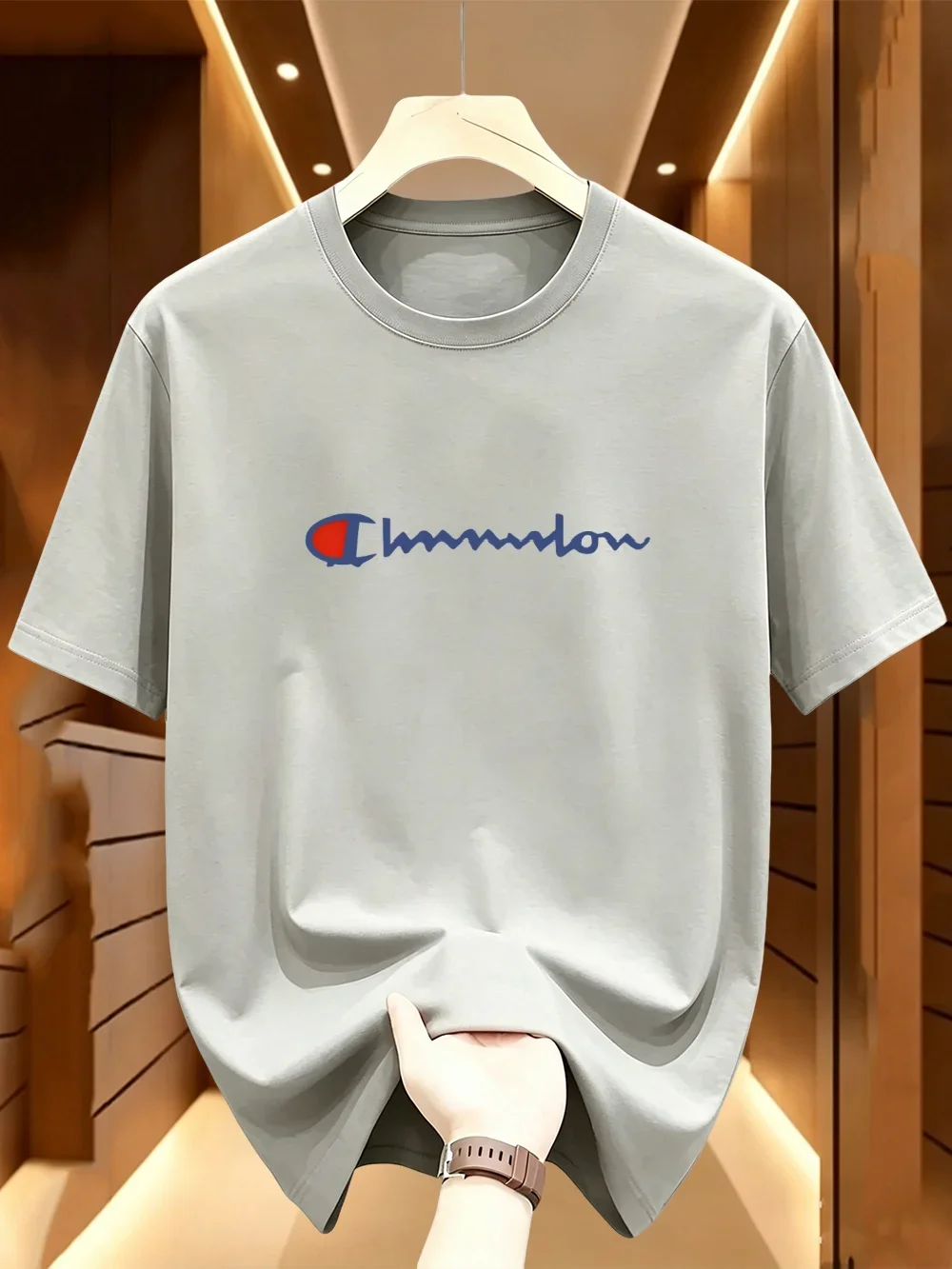 New Summer Fitness Sports Men's T Shirt Casual O-neck Short Sleeve Tops Fashion Hot Sale Sportswear Loose Breathable T-Shirt