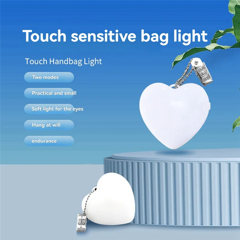 

BMBY-Heart Shape Purse Light - Sensor-Activated Handbag Illuminator With Soft Eye Protection Light For Women And Girls,