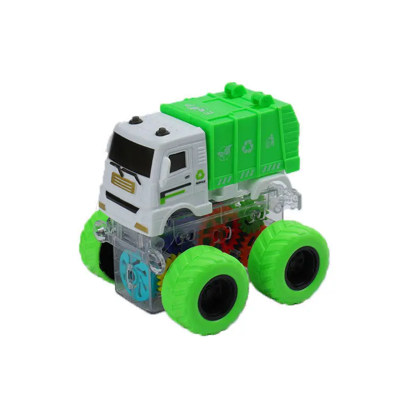 

Светящийся инерционный внедорожник, четырехколесный привод, игрушечный автомобиль с защитой от падения, светящаяся игрушка, Экологичная модель автомобиля