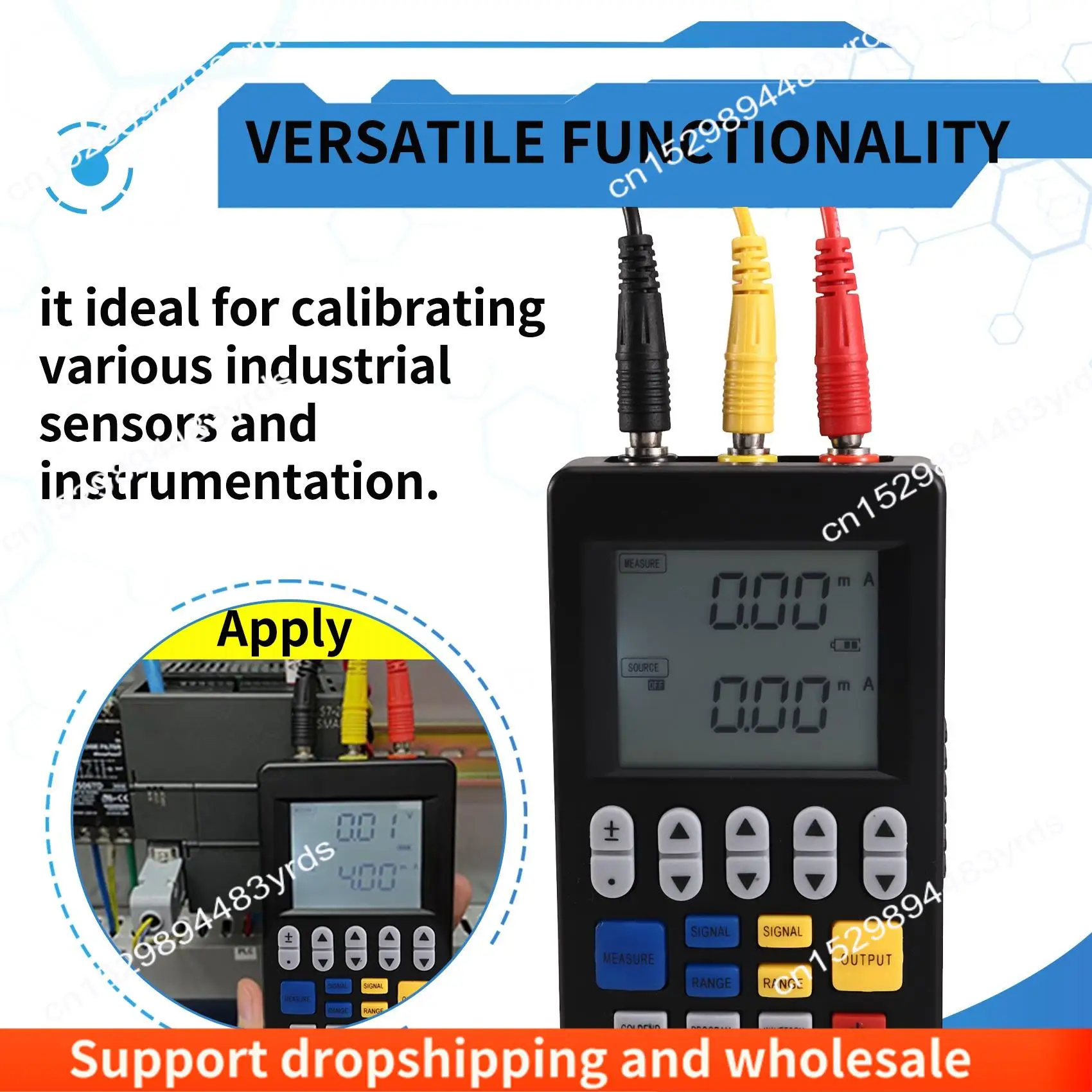 

AA86 Multifunction Signal Generator 4-20Ma Current Voltage Temperature RTD Thermocouple Signal Source Handheld Calibrator