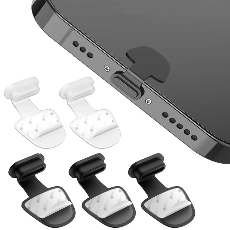 2/4/6/stücke Telefon Ladegerät Dock Staub Stecker Stopper Kappe Abdeckung Lade Port Anti-verloren Staub Stecker für iPhone/Micro/Typ-C Handys
