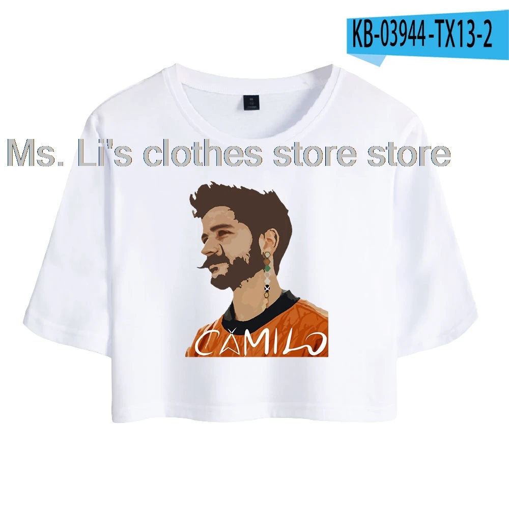 HOT Trend Camilo Echeverry High Dance Summer T-shirt Letter Printing Loose Casual  Streetwear T-shirt Kawaii Clothes Girl