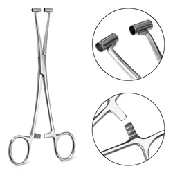 1PC Surgical Steel Piercing Needles Tube Plier Tool Forceps Safety Tweezers Navel Nose Septum Tragus Ear Piercing Jewelry Clamp