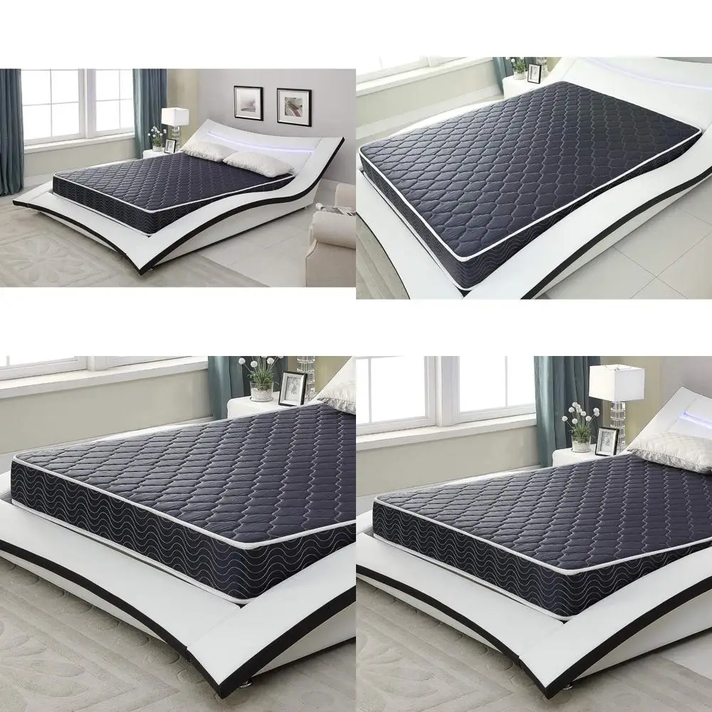 American-Made 6-Inch Waterproof High-Density Foam Mattress with Diamond-Quilted Breathable Cover