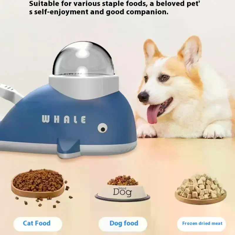 الكرتون الحوت كلب القط المغذية التلقائية المضادة للانزلاق قاعدة تجميد المجففة قاذفة الحيوانات الأليفة التدريب التفاعلي موزع الغذاء اللعب #2