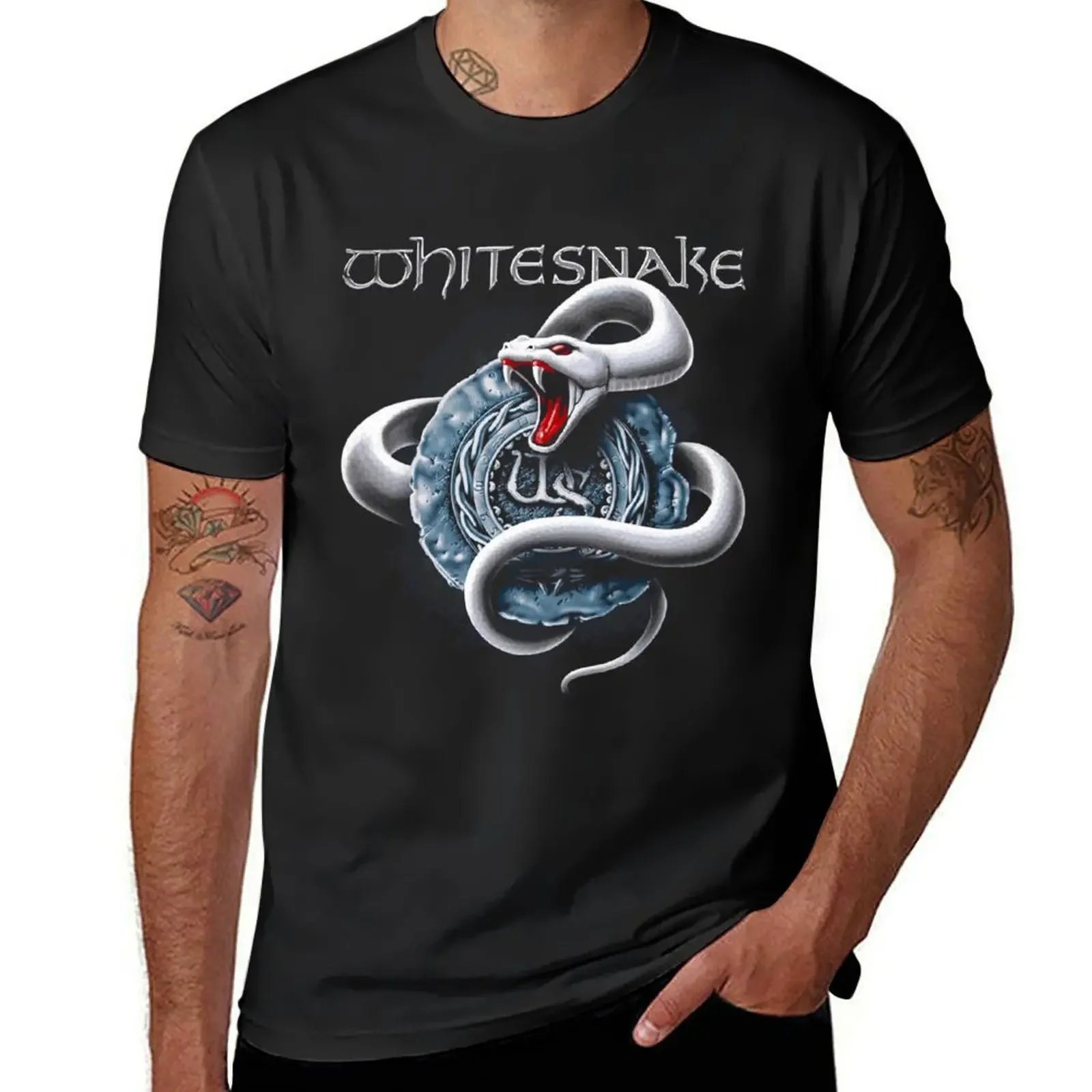 Cool White Snake 80S Gift Design T-Shirt plus size tops anime clothes animal prinfor boys mens graphic t-shirts anime