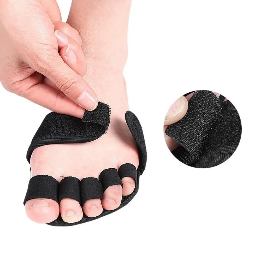 Adjustable Toe Splitter Foot Pain Relief Toe Pad Insert Five Toes Forefoot Pads Care Absorbs Shock Foot Care Heel Half Insoles