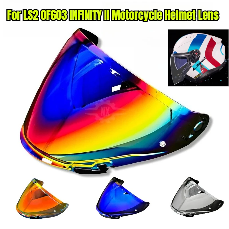 

LS2 OF603 INFINITY II Helmet Visor Tinted Sunshield Anti Fog Sticker Universal Motorcycle Accessory