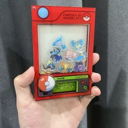 Pokemon Acrylic Shaker Gashapon Machine Keychain DIY Anime Cartoon Couple Key Pendant Collectible Birthday Gift Pikachu