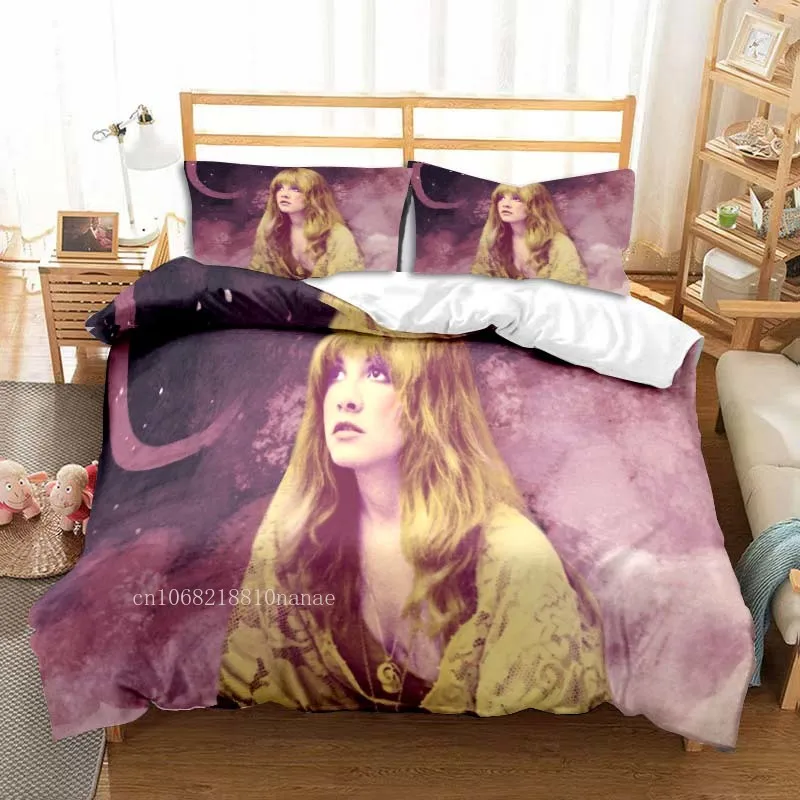 Rock Queen Stevie Nicks All Season Twin Bedding Set 3 Piece Comforter Set Bed Duvet Cover Double King Comforter Cover