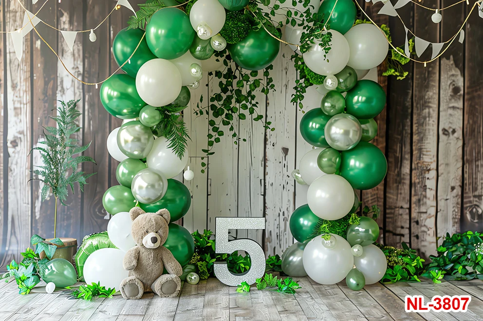 Фоны для новорожденных, детские украшения для дня рождения, воздушные шары, торт, стол, детский портретный фон для фотосъемки, баннер