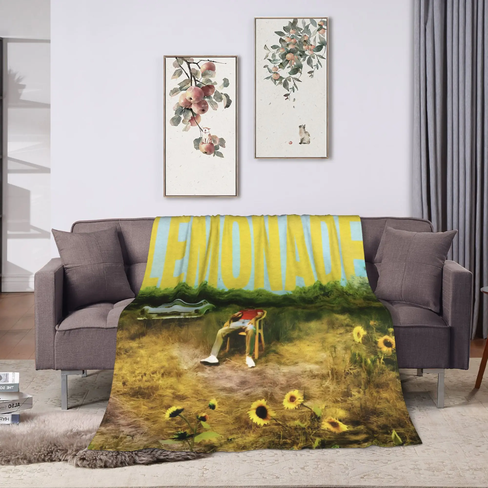 Louis Tomlinson Lemonade Tour Soft Warm Blanket  Novelty Home Decor Flannel Bedspread Sofa Bed Cover