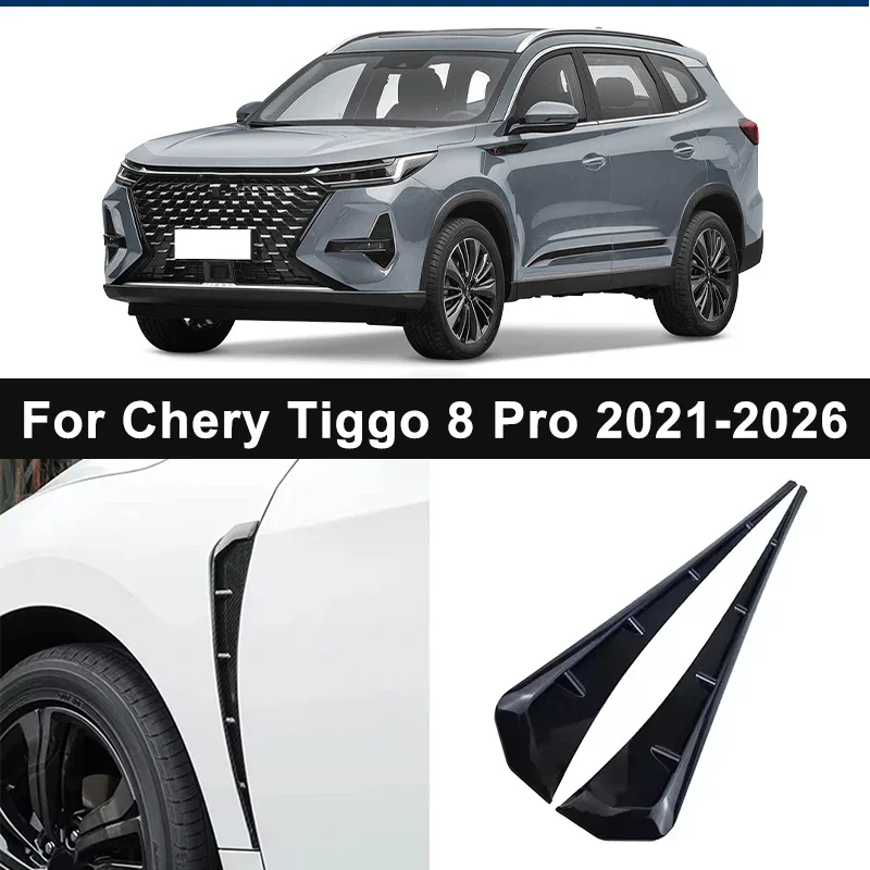 Autocollants décoratifs en TPU pour ailes latérales de pare-chocs (2 pièces) pour Chery Tiggo 8 Pro 2021-2026 - Accessoires automobiles