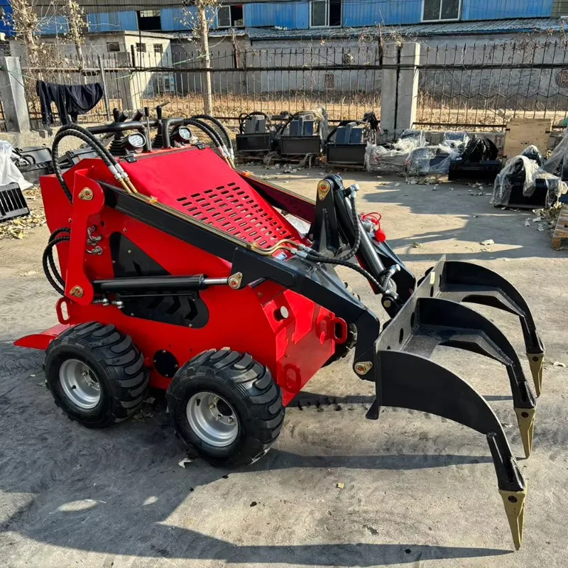 Factory Direct Sale Skid Steer Loader Manufacturers Chinese Mini Skid Steer Loader With Various Attachments For Sale