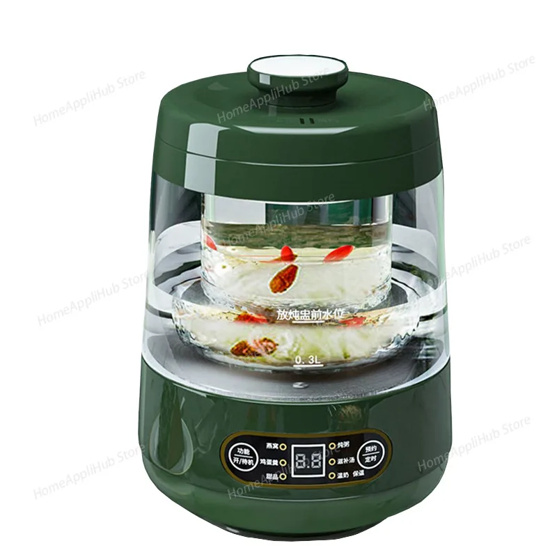 

Маленькая электрическая кастрюля для тушения, мини-детская каша, стеклянная кастрюля для супа, рагу для здоровья, домашнее маленькое птичье гнездо, электрическая кастрюля для тушения