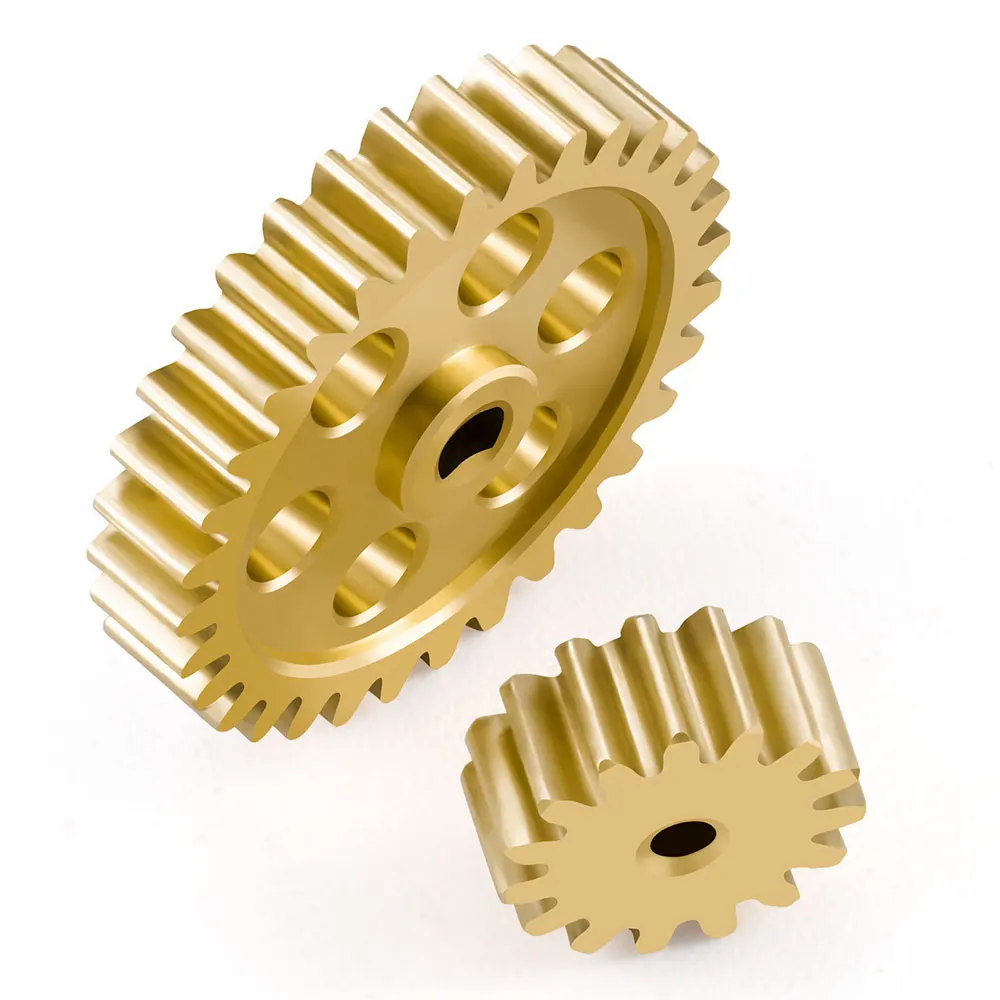 AXSPEED النحاس 15T + 32T Geaxbor التروس ل LOSI 1/24 Micro-B 2WD عربات التي تجرها الدواب RC قطع غيار السيارات