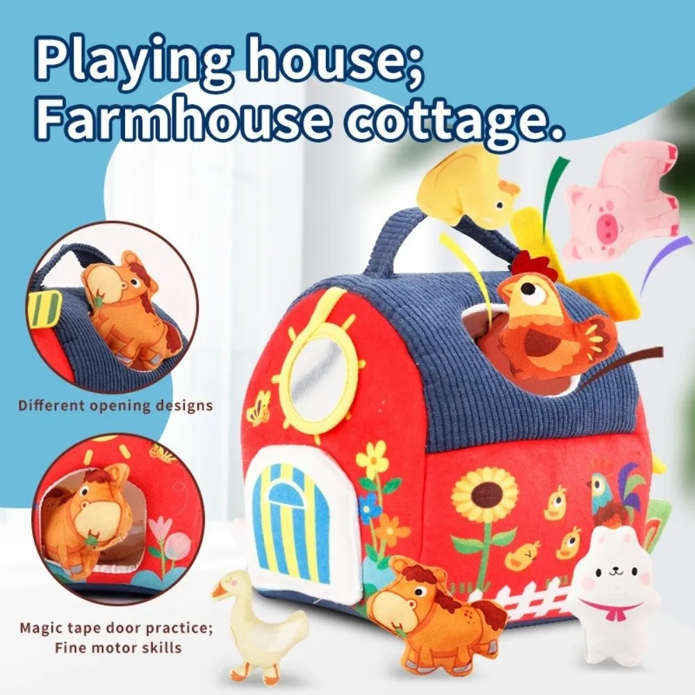 

High Quality Sensory Sound Barn Farm Animals Cognitive Montessori Soft Interactive Farm Animals Early Childhood Education