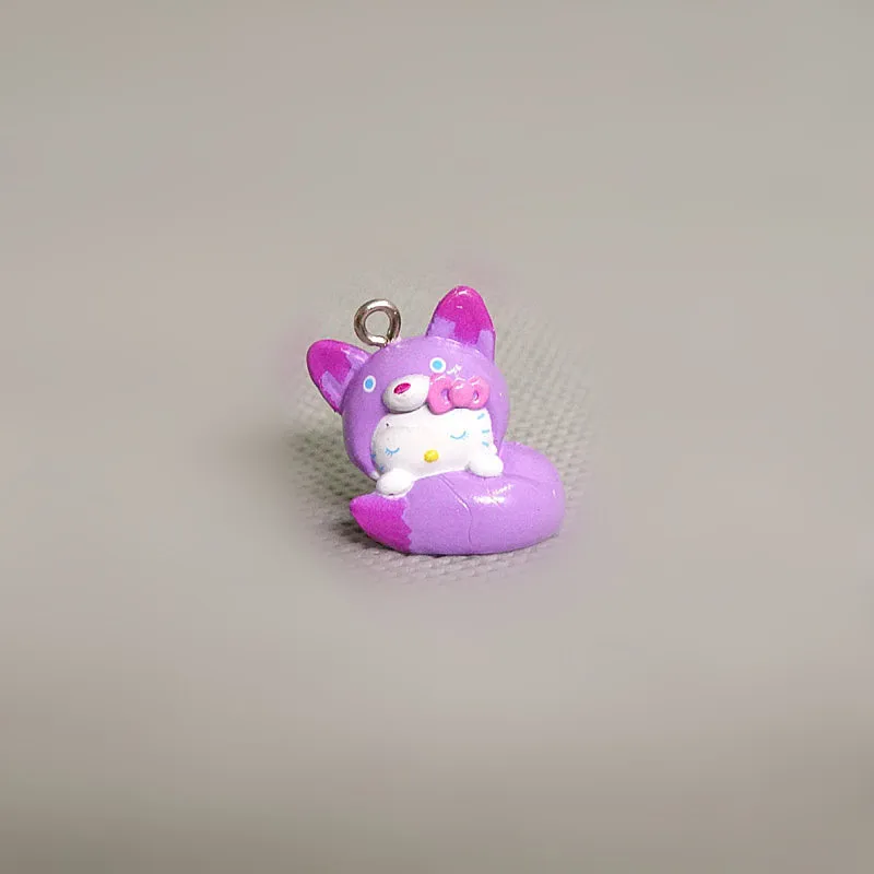 Sanrio Anime Figures Hello Kitty Mymelody Mini Kawaii KT Cat accessori fai da te ciondolo bambola modello giocattoli decorazione Desktop regalo per bambini