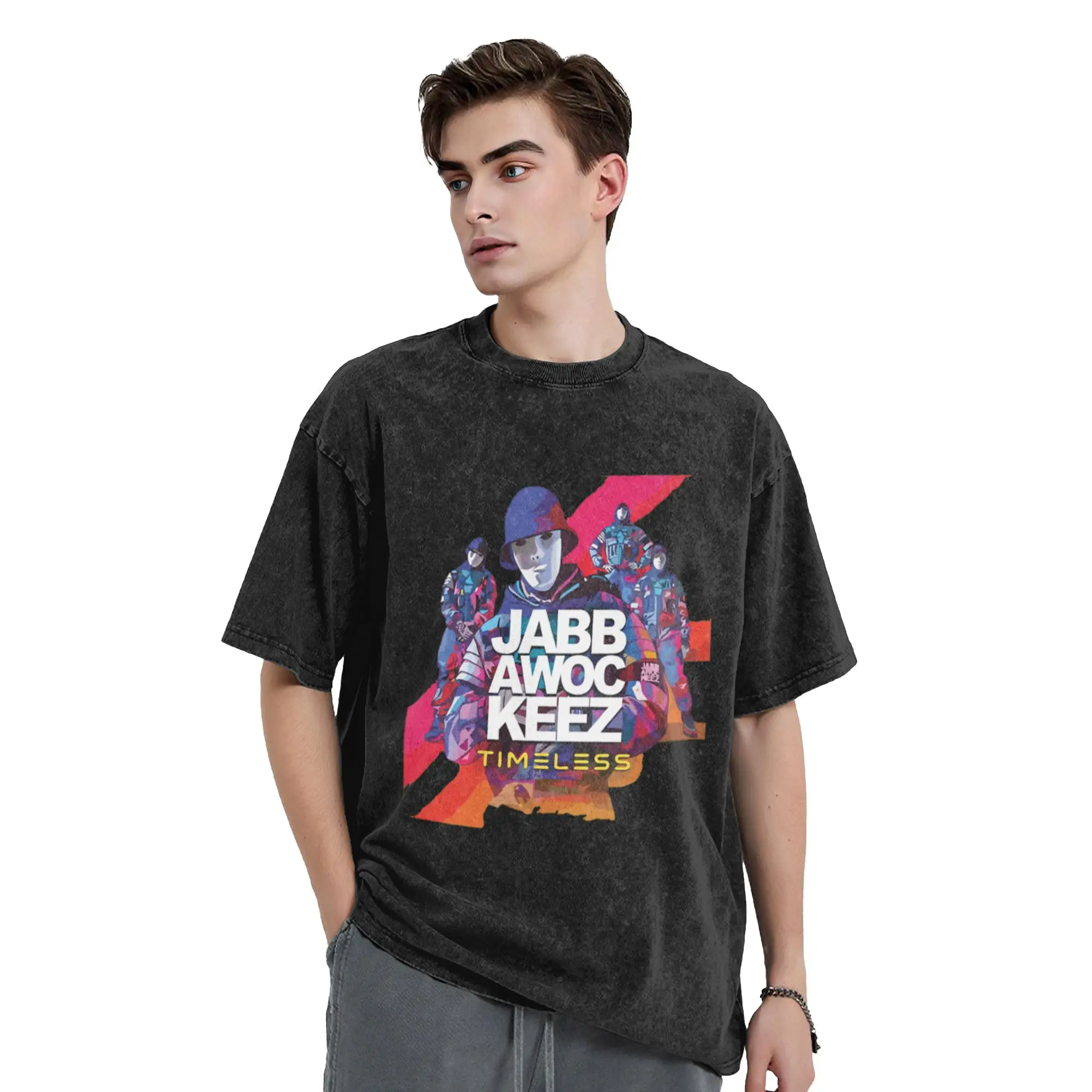 Dance Crew Typography Unique Trendy A T-Shirt Oversized Short Sleeve Men's Women's Cotton Tees Tops
