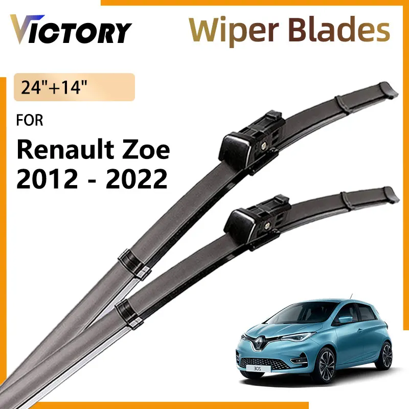 For Renault Zoe R110 Z.E. 2012 - 2022 2021 2020 2019 2018 2017 2016 2015 2014 2013 Accessories Front Wiper Blades Window Brushes