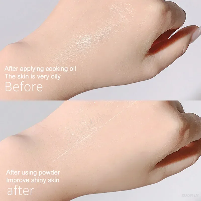 女性用天然保湿ルースパウダー,オイルコントロール,ライトニング,通気性,耐水性