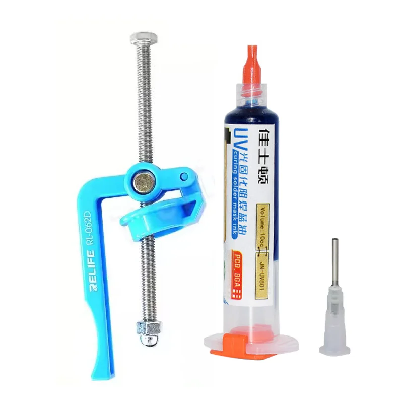 UV 硬化はんだマスクインク 5 色 10 ミリリットル PCB BGA 回路基板絶縁保護はんだペーストフラックスオイルメカニック