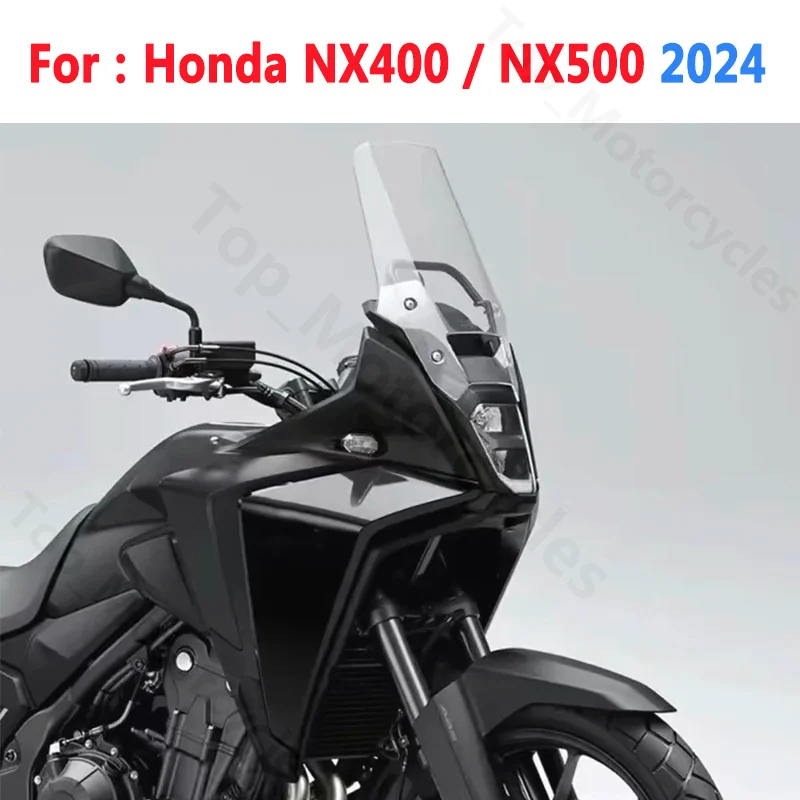 Windshield For Honda NX400 NX500 NX 400 NX 500 2024 Motorcycle Accessories Wind Deflectors WindScreen Viser Visor Gray