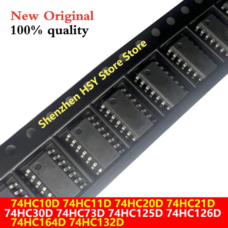 (10piece) 74HC10D 74HC11D 74HC20D 74HC21D 74HC30D 74HC73D 74HC125D 74HC126D 74HC164D sop-14