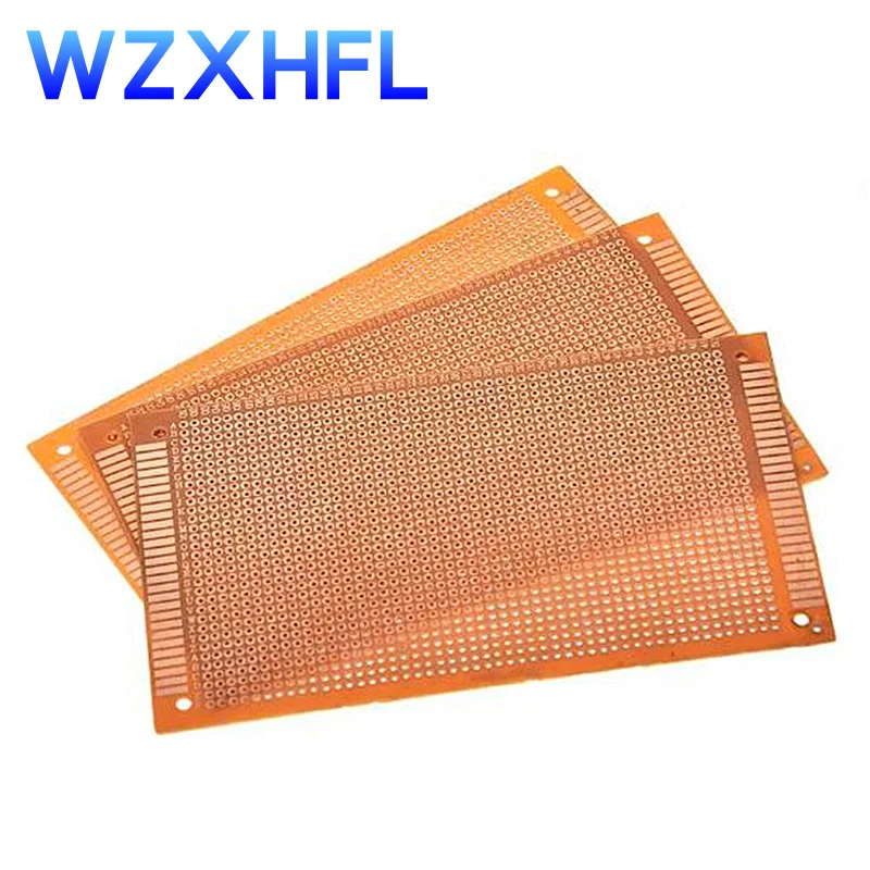 2PCS 9x15 9*15cm Single Side Prototype PCB Universal Board Experimental Bakelite Copper Plate Circuirt Board yellow