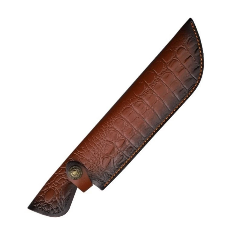 Y1AD Lightweight 105g Leather Blade Case Crafted From hard Bovine Hide Belt Cutter Shipper For Outdoor And Wilderness Use