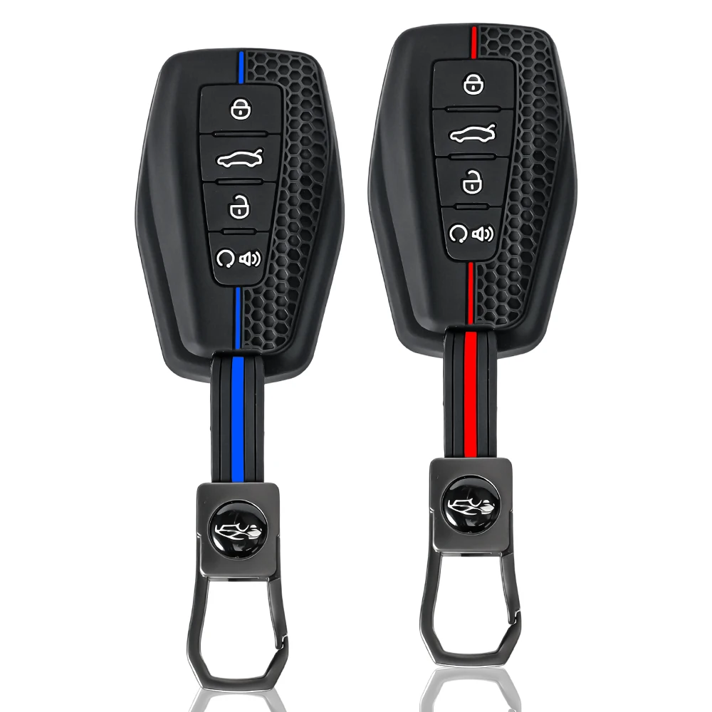 

Silicone car key set suitable for Geely Coolray X6 Geometry C, Emgrand Global Coolray Eagle GX7 Okavango intelligent remote cont
