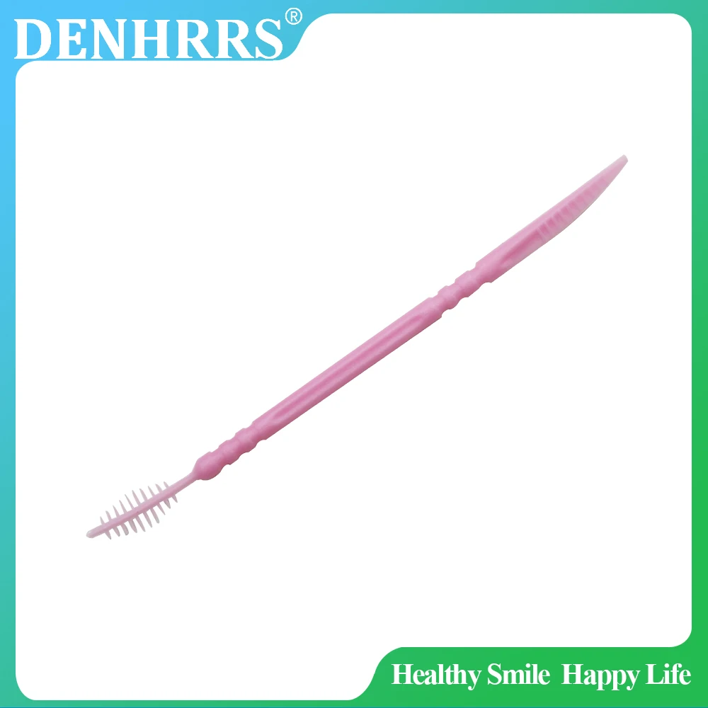 

Dental Toothpicks Interdental Brush Double head Portable Disposable Plastic Oral Hygiene 100pcs/box（DENHRRS IM Store）
