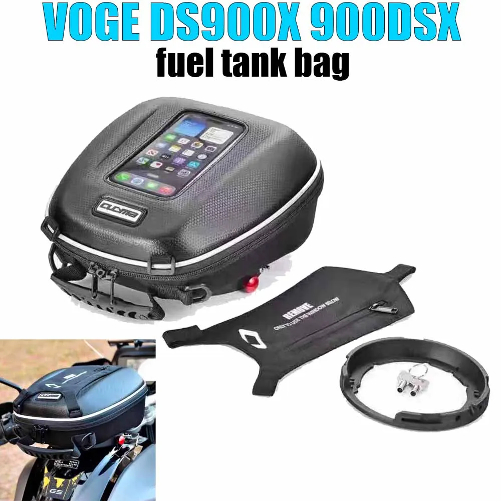 For VOGE DS900X 900DSX Motorcycle quick-release fuel tank bag adapter ring with lock for anti-theft