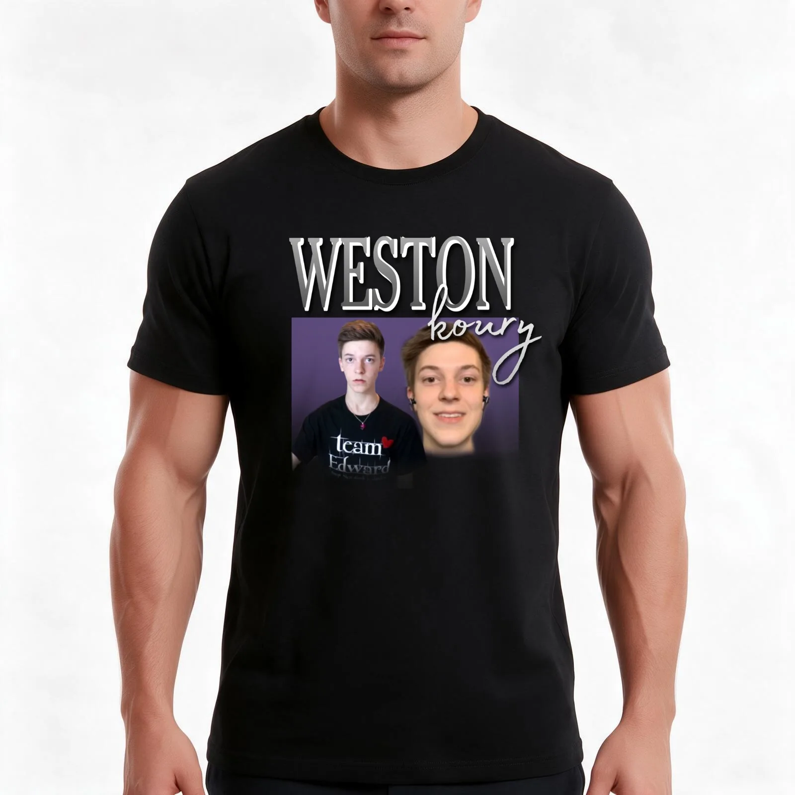 weston koury sinjin drowning T-Shirt Summer Casual Cotton Tee Oversized Streetwear Tops Vintage Graphic Print 100% Cotton