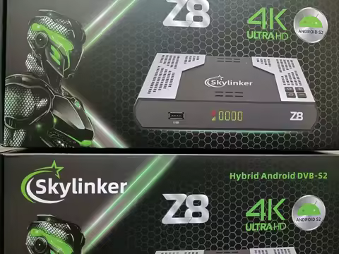 2025 Skylinker Z8 4K Android DVB-S2 Hybrid TV Box 5G Wi-fi 2+16GB OTT+DVB-S2 Combo FTA Satellite Terrestrial TV Receivers