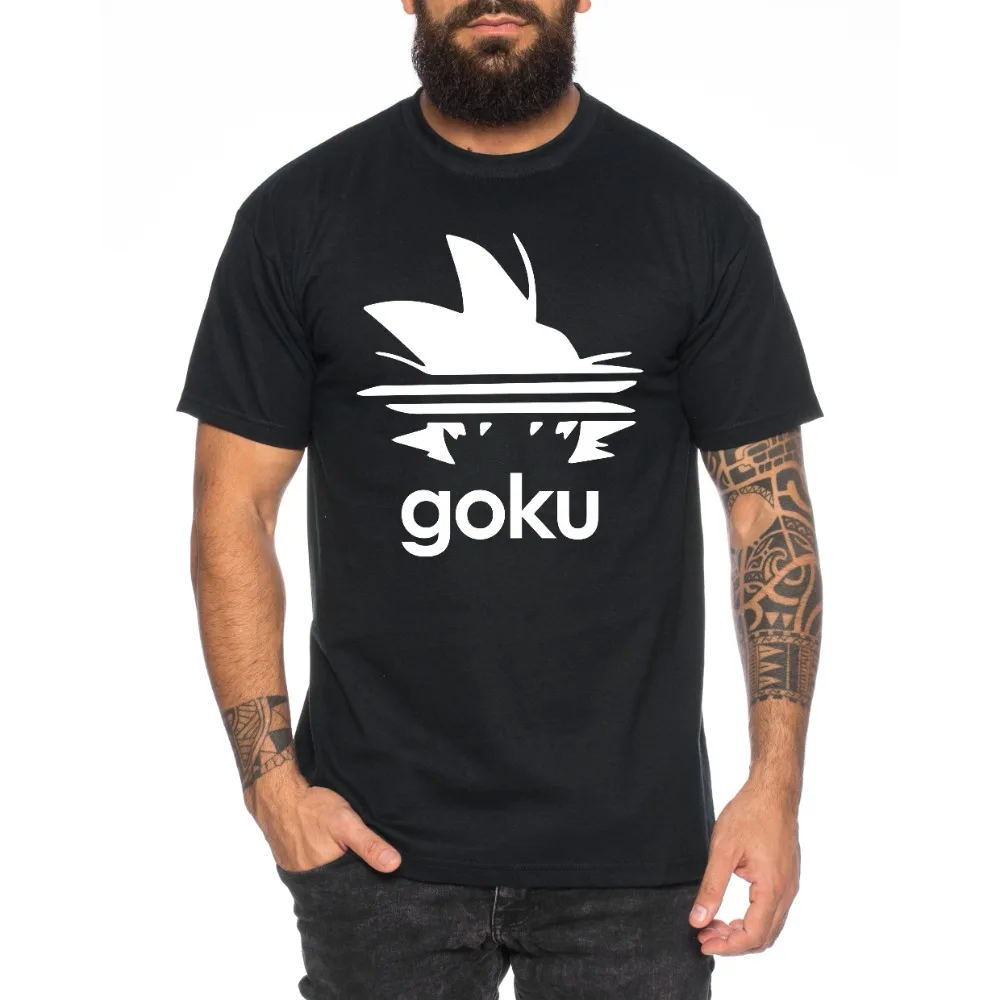 Goku Fashion T-shirt for Men Y2K Tops Harajuku Luxury Brand Letter Printing T-shirt Summer Short Sleeve Tee  Redtube