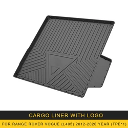 For Range Rover Vogue L405 2012-2020 Car Cargo Liner Mat TPE Anti-slip Trunk Mat Trunk Tray Carpet Interior Accessories