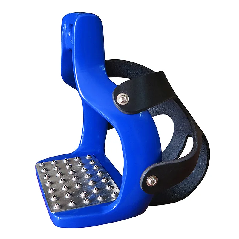 Color Aluminum Stirrup with Painted Surface Stainless Steel Anti-Slip Pad Front End Net Cover for Equestrian Equipment